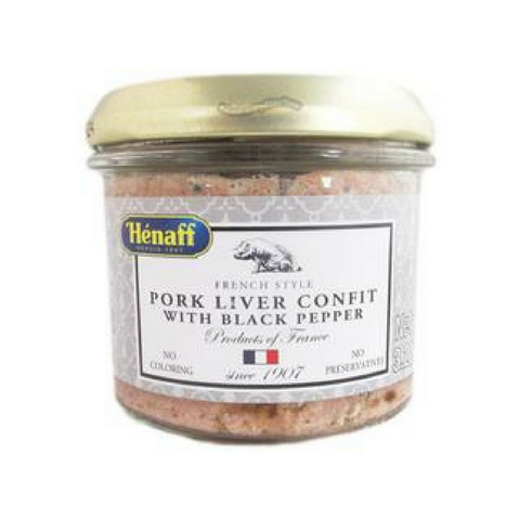 Pork Liver Confit with Black Pepper by Henaff 3.2 oz-Henaff-Le Tablier Bleu | Online French Supermaket